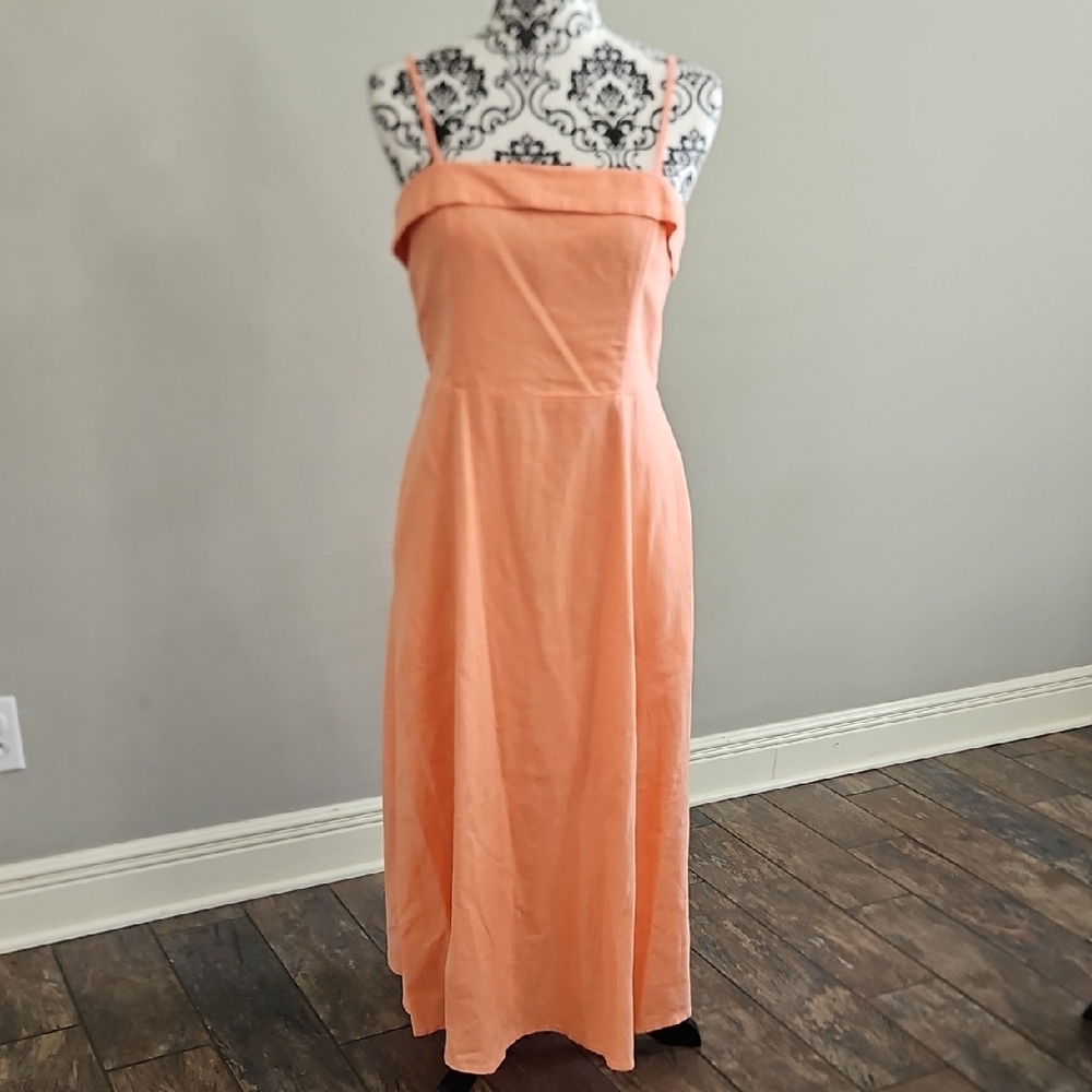 Abercrombie & Fitch Midi Coral Dress